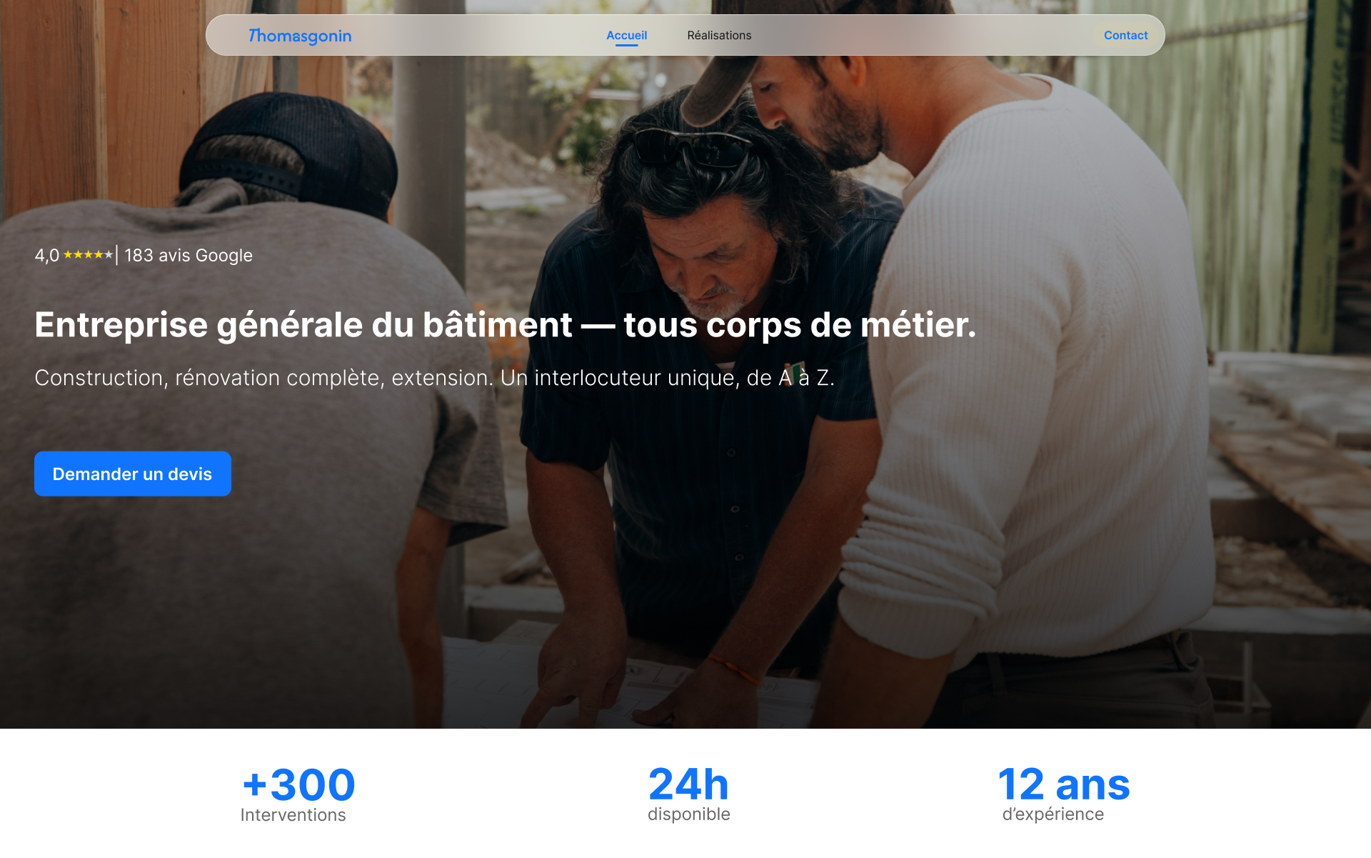 Template entreprise générale